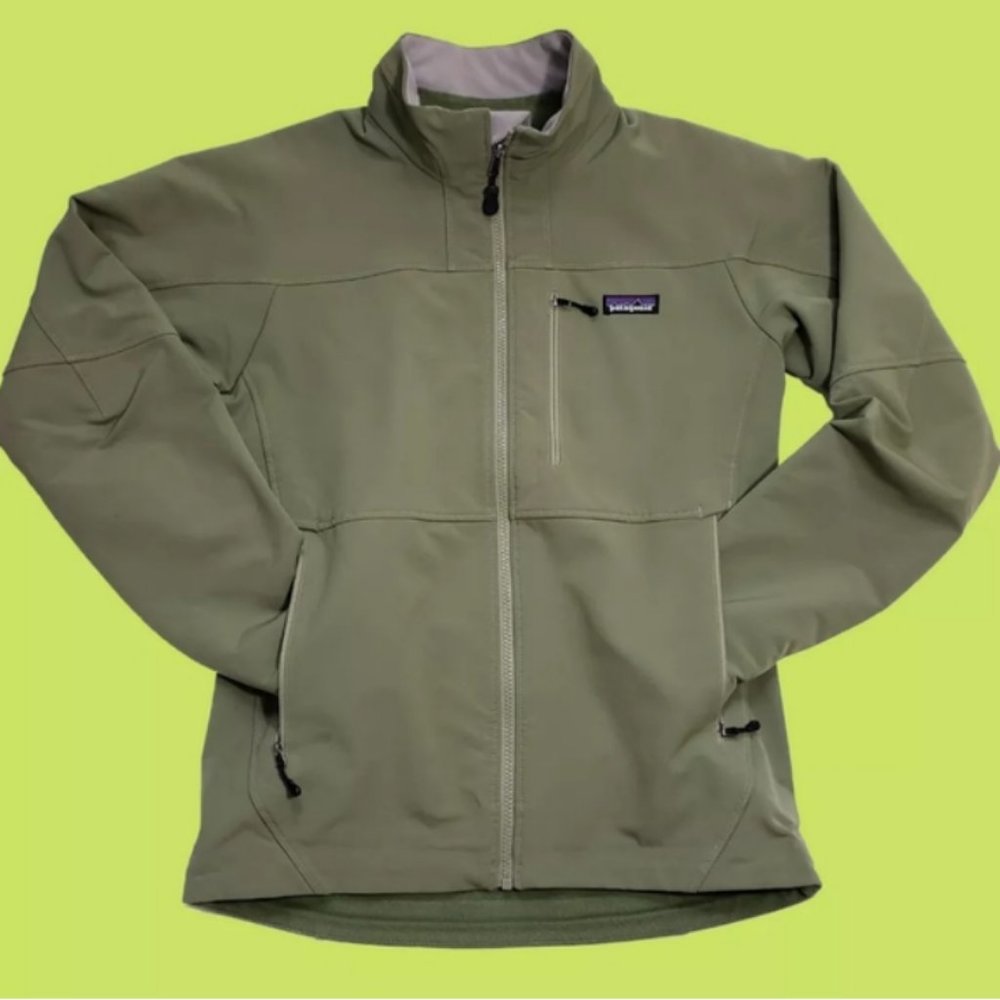 Men's Patagonia Softshell Jacket Green Small